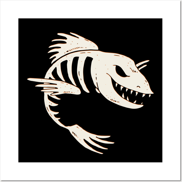 Fish Fossil Wall Art by BamBam